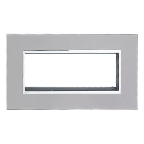 Legrand Arteor Mirror Taupe Cover Plate With Frame, 8 M, 5764 05